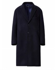 Uniqlo +J cashmere blend oversized chester coat. New. BLUE. LARGE.
