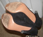  ALAIA sz 9/40 Black Suede Cut out Ankle booties Chic ankle boots cut out detail — photo 8