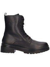 Scarponcini anfibi Enval Soft 4754511 pelle nera tacco 4 cm Made in Italy SCONTO