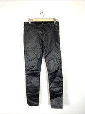 J Brand Black Faux Leather Pants, Super Skinny, Size 30