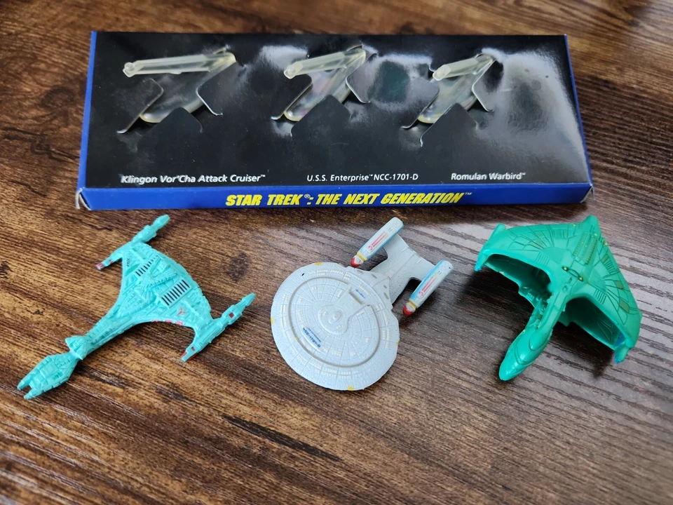 Galoob Micro Machines Star Trek Next Generation Set - Enterprise Klingon Romulan - Image 1 of 1