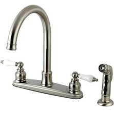 VICTORIAN FB7798PLSP FB7798PLSP 8-Inch Centerset Kitchen Faucet with Sprayer