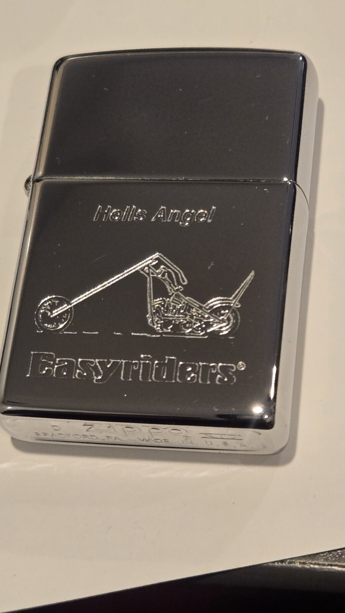 Vintage Zippo Lighter HELLS ANGEL EASYRIDERS 1970