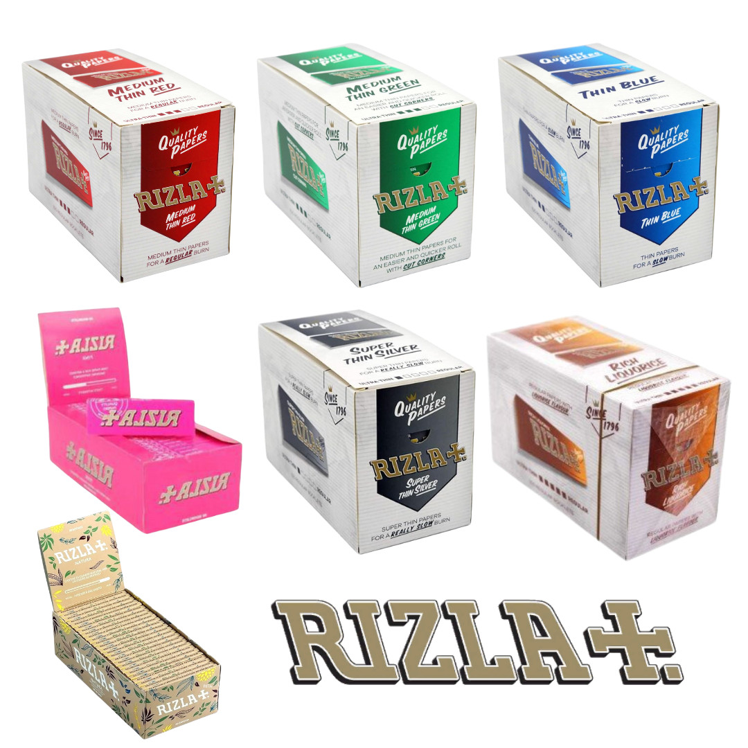 Rizla Green Silver Blue Red Natura Regular Genuine Rolling Papers at Bulk Prices
