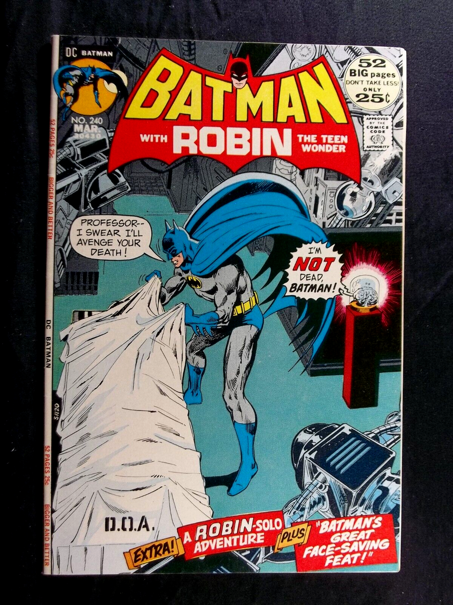 Batman #240 VF Neal Adams Ra's Al Ghul Talia Vintage DC Comics  1972