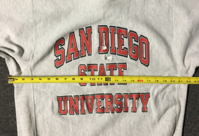 Vtg 80s Champion Reverse Weave Thrashed San Diego State Sweatshirt