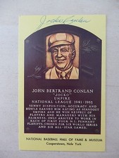 Jocko Conlan Autographed 3 1/2