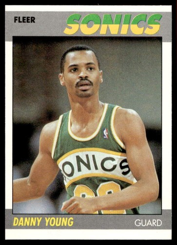Fleer #131 Danny Young 1987-88 radiocontrol Seattle SuperSonics como nuevo o mejor paquete nuevo - Imagen 1 de 2