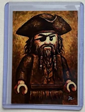 Blackbeard Limited Edition Artist Signed "The Minifigure" Trading Card 1/10