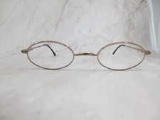 Eyeglasses Frame Womens Gold Metal Clear Lens...