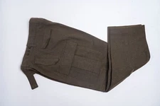 Verhmann Womens 14 Cargo Pants Straight Leg Button Fly Pockets High Waist Brown