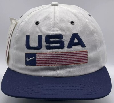 90’s NIKE Atlanta Olympic Cap Vintage Nike 1996 Atlanta Olympics USA Snapback Hat Made In