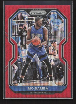 2020-21 Panini Prizm Ruby Wave Prizm Mo Bamba #171 Orlando Magic