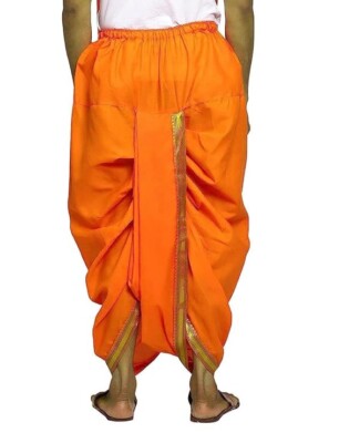 Readymade Elastic Cotton Silk Dhoti for men (Ready to wear