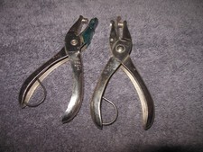 Lot of 2 Vintage McGill Co Gem Single Round Manual Hole Punch Made in USA