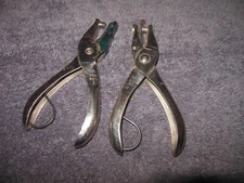 Lot of 2 Vintage McGill Co Gem Single Round Manual Hole Punch Made in USA
