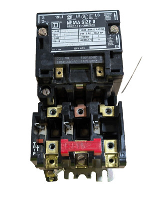 Square D 8536SBG2 18A 3P 3Ph 460V~ Non-reversing Motor Starter Used
