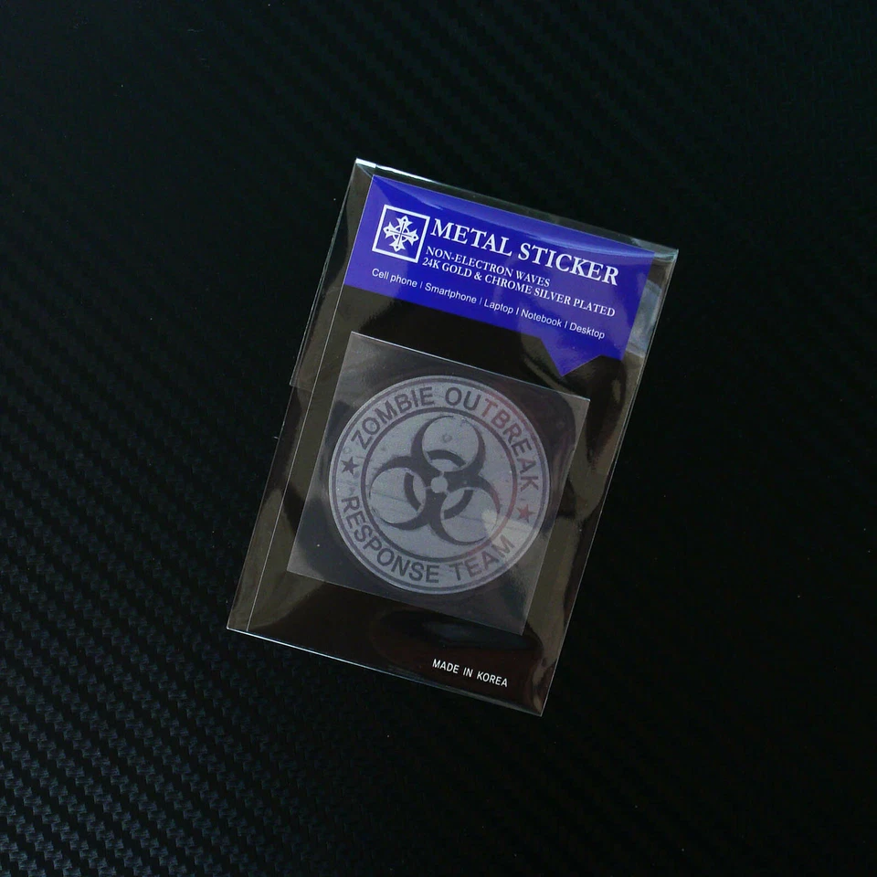 Zombie Outbreak Response Team Metal Decal Sticker (Silver) - Image 2 of 4