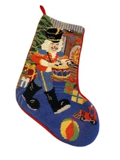 vintage christmas stocking nut cracker drums gifts train 