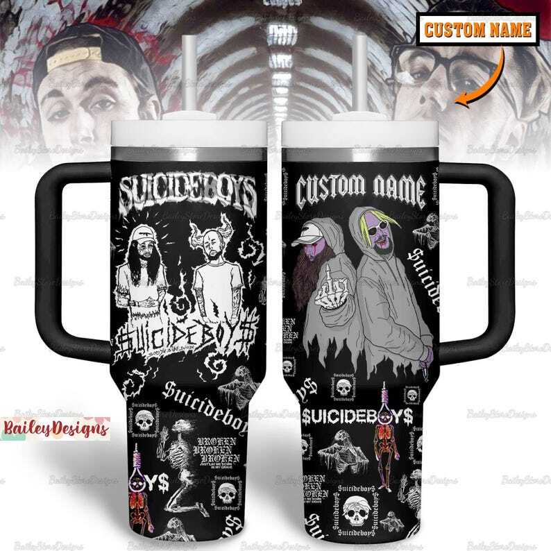 Custom 40oz Suicideboys Tumbler with Album Art – Official Merch