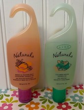 2 AVON NATURALS SHOWER GEL Cucumber Melon  Mango Passion Fruit SEALED 5oz ea