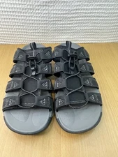 Ozark Trail Men’s Sandals Size 7 Gray Black Outdoor Fishermen Slide