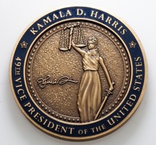 VPOTUS 49th Vice President Kamala D. Harris Challenge Medal, Very Rare!