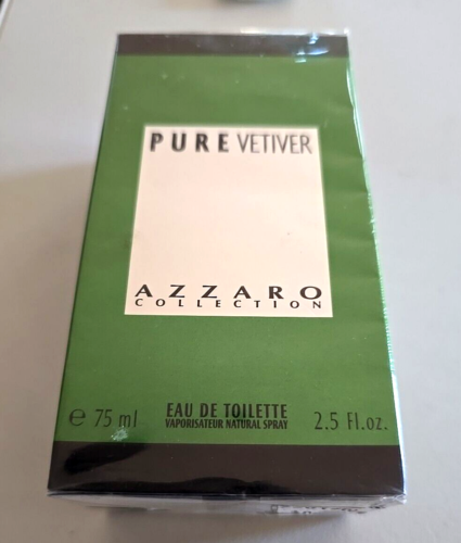 PURE VETIVER by AZZARO Collection 2.5 Fl oz/75 ML edt Spray in Sealed Box