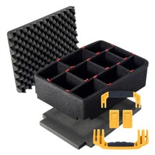 TrekPak Dividers for the Pelican 1535. Includes 2 Yellow handles  2 latches.