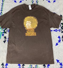 Jimi Hendrix 2004 Vintage Tee T Shirt Head Logo Mens Sz XL Brown
