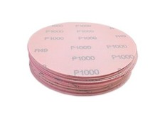 6" 50 Pack 1000 Grit Waterproof Hook and Loop Film Sanding Discs - Wet Sand Auto