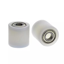 6/10mm PP/POM Plastic Roller Wheel Two Bearing CNC Guiding Wheel Flat Belt Idler