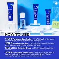 Andalou Naturals Deep Hydration Revitalizing 4pc Gift Set New 