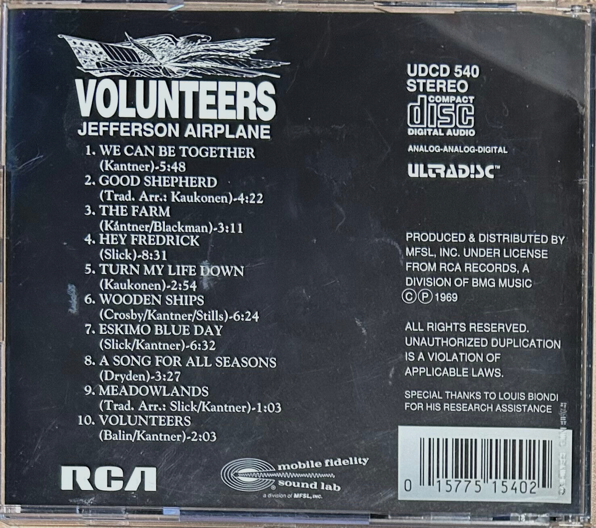 MFSL MOFI GOLD CD UDCD-540: Jefferson Airplane – Volunteers