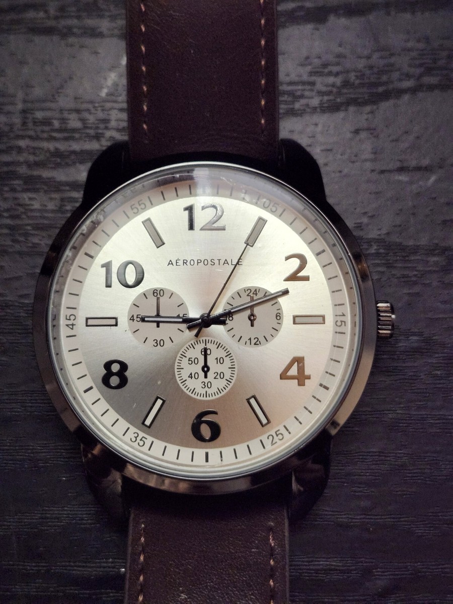 Aeropostale Reloj Hombre Aeropostale Round Metal Chrono Analog