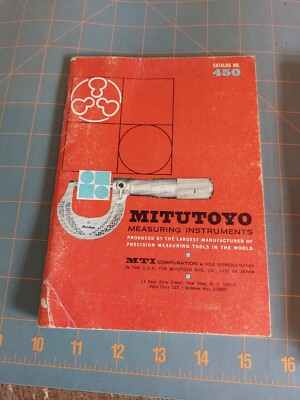 Vintage Mitutoyo Measuring Instruments Catalog No 450 | eBay