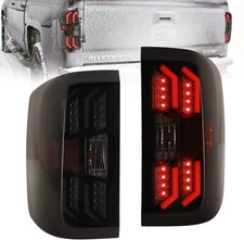 2014-18 Tail Lights LED For Chevy Silverado 1500 2500HD Brake Rear Lamps Smoke