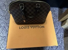 Louis Vuitton PM Alma Top Handle  Bag Brown Canvas N53151