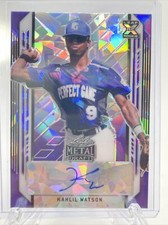 2021 Leaf Metal Draft Kahlil Watson XRC Purple Crystals Auto #’d/10 Marlins !!!
