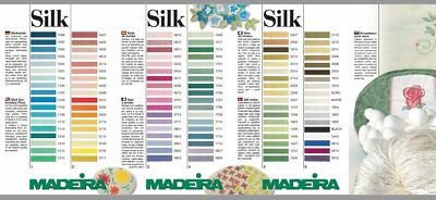 Madeira 4 strand 100% Embroidery Silk  TRACKED POST 5m in ea spiral pack