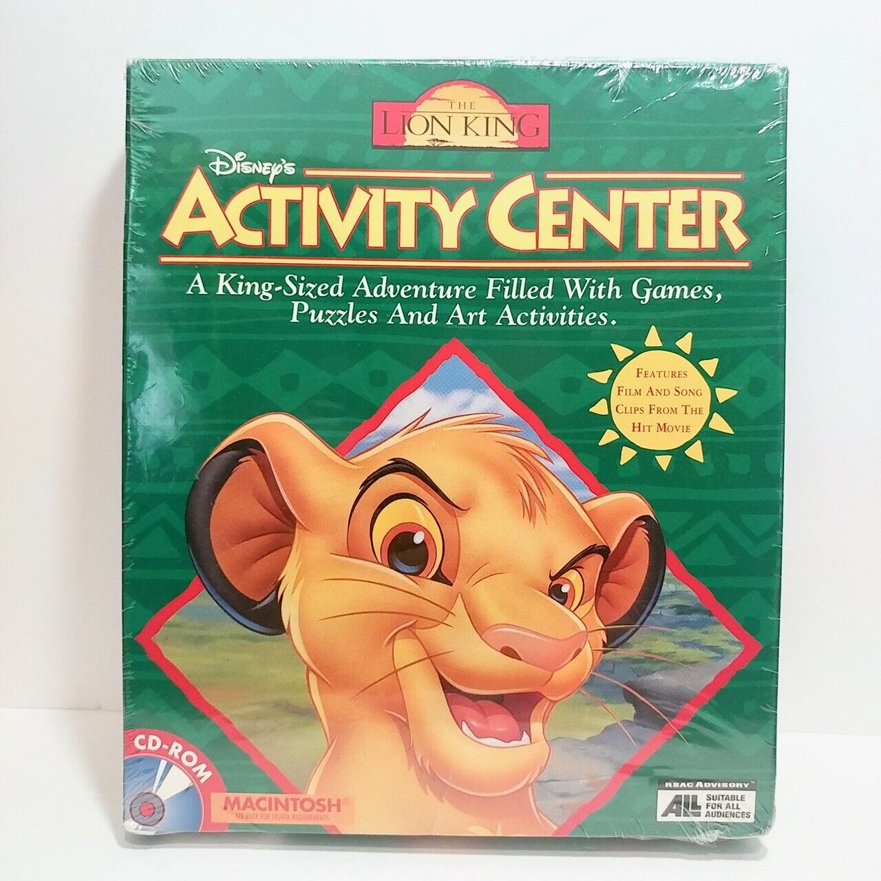Vintage Walt Max 54% Special price for a limited time OFF Disney THE LION KING: CD-ROM Center Movie Activity