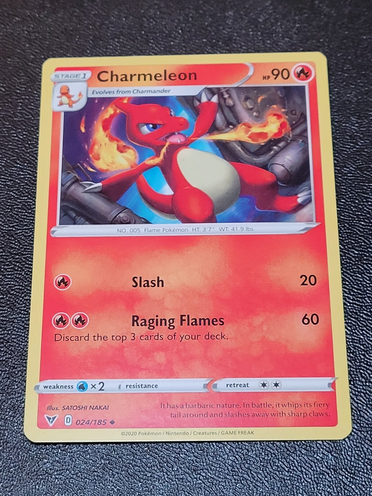 Pokemon - Charmeleon - 024/185 - Uncommon - Vivid Voltage - NM/M