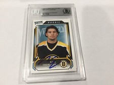 Nate Thompson Signed Autographed Card Slabbed Encapsulated Beckett BAS COA b