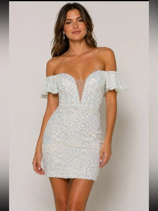 Sherri Hill White Bling Prom Dresses White Sherri Hill Dresses For Women For Sale