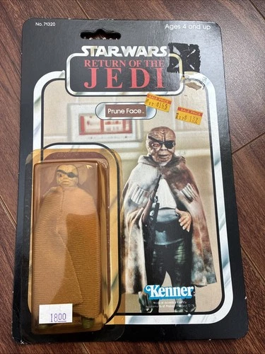 STAR WARS ROTJ Prune Face Rebel 1983 Vintage Kenner 77B Sealed Card MOC New Jedi