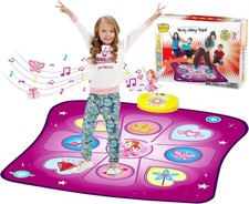 LED Farben Tanzmatte für Kinder 3-8 Jahre Spielzeug 120x80 cm