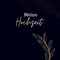 Julia S. Klein | Meine Hochzeit- HochzeitsgäStebuch Black Premium Hardcover...