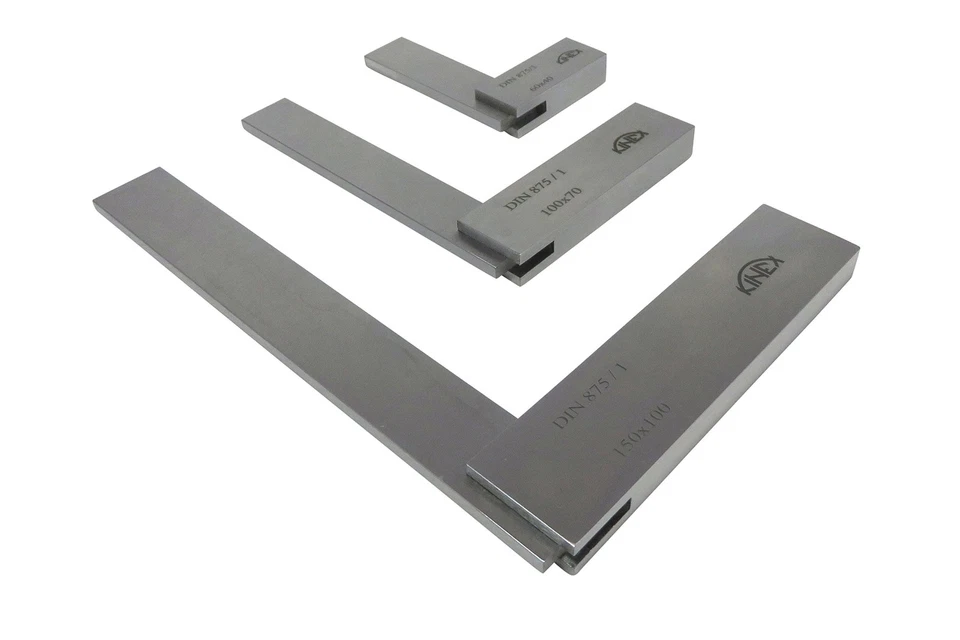 3 Piece Set of Solid Machinist Square 2-3/8, 4 and 6 Inches (60, 100 and 150 ... - Image 2 of 4