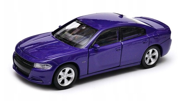 Welly 2016 Dodge Charger R/T Lila MaßStab 1:34 1:39 4,5 Zoll Druckguss-Auto...-image