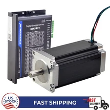 1 Axis Nema 23 Stepper Motor 3.0Nm 4.2A 113mm Φ8mm & Driver DM542T CNC Kit